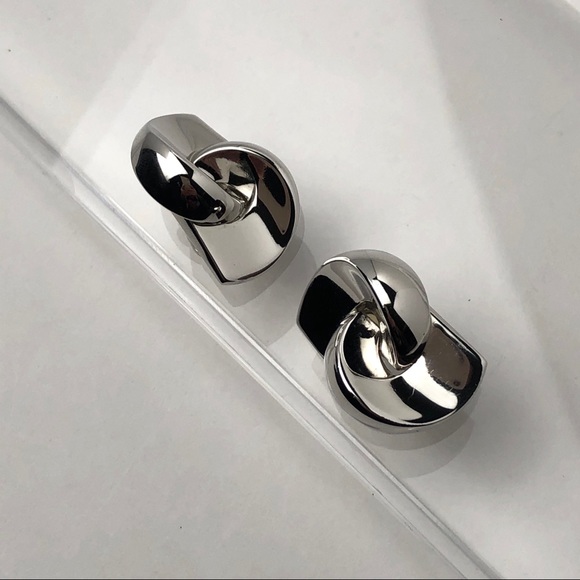 RARE VTG 70s DIOR “CD” LOGO MODERNIST EARRINGS - Picture 9 of 14